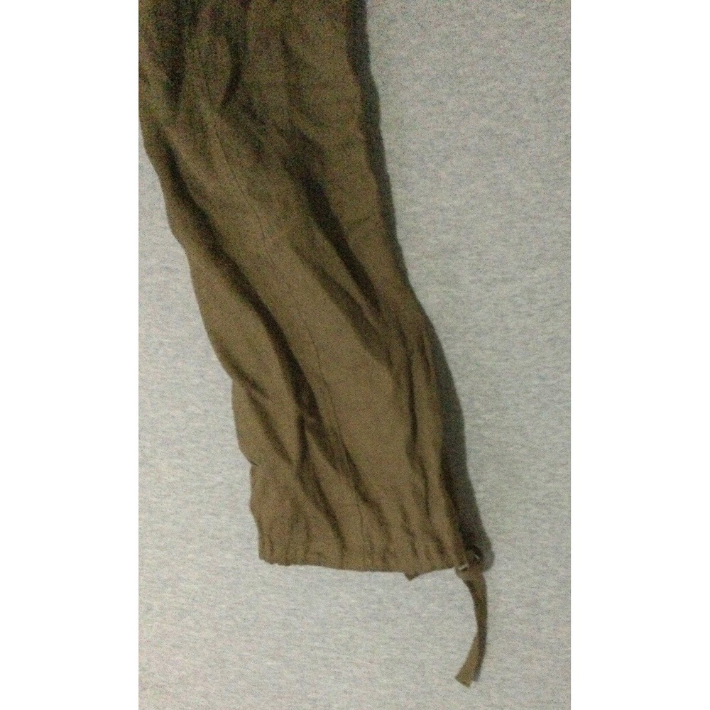 Magaschoni deep olive women SZ Large 100% Linen pants - Picture 4 of 15